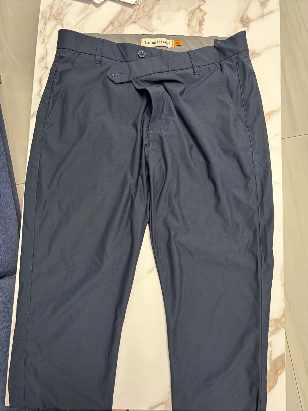 Tailor Vintage Men's Dark Navy Chinos